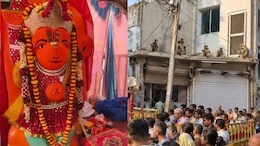 उज्जैन में खड़े हनुमान मंदिर के पास अचानक पहुंची लंगूरों की टोली, भक्तों ने कहा 'बजरंगबली का संकेत'