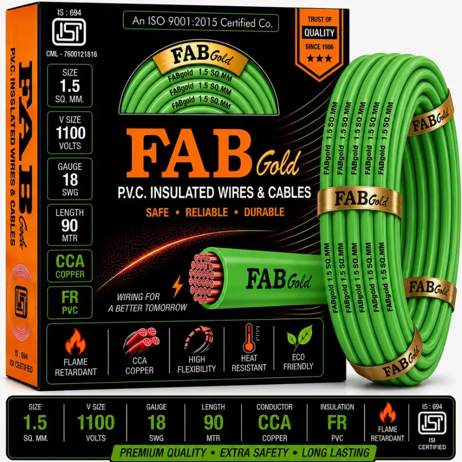 Click here to buy: FAB GOLD CCA COPPER 1.5 sqmm Click here to buy: FAB GOLD CCA COPPER 1.5 sqmm