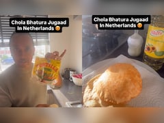 Video: Missing Chole Bhature In Netherlands? Man Finds Desi Jugaad With Tortilla Video: Missing Chole Bhature In Netherlands? Man Finds Desi Jugaad With Tortilla