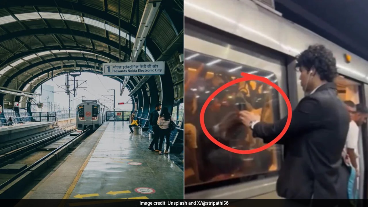 Delhi Metro Issues Warning To Influencers Over Dangerous ‘Phone Sticking’ Reel Trend Delhi Metro Issues Warning To Influencers Over Dangerous ‘Phone Sticking’ Reel Trend