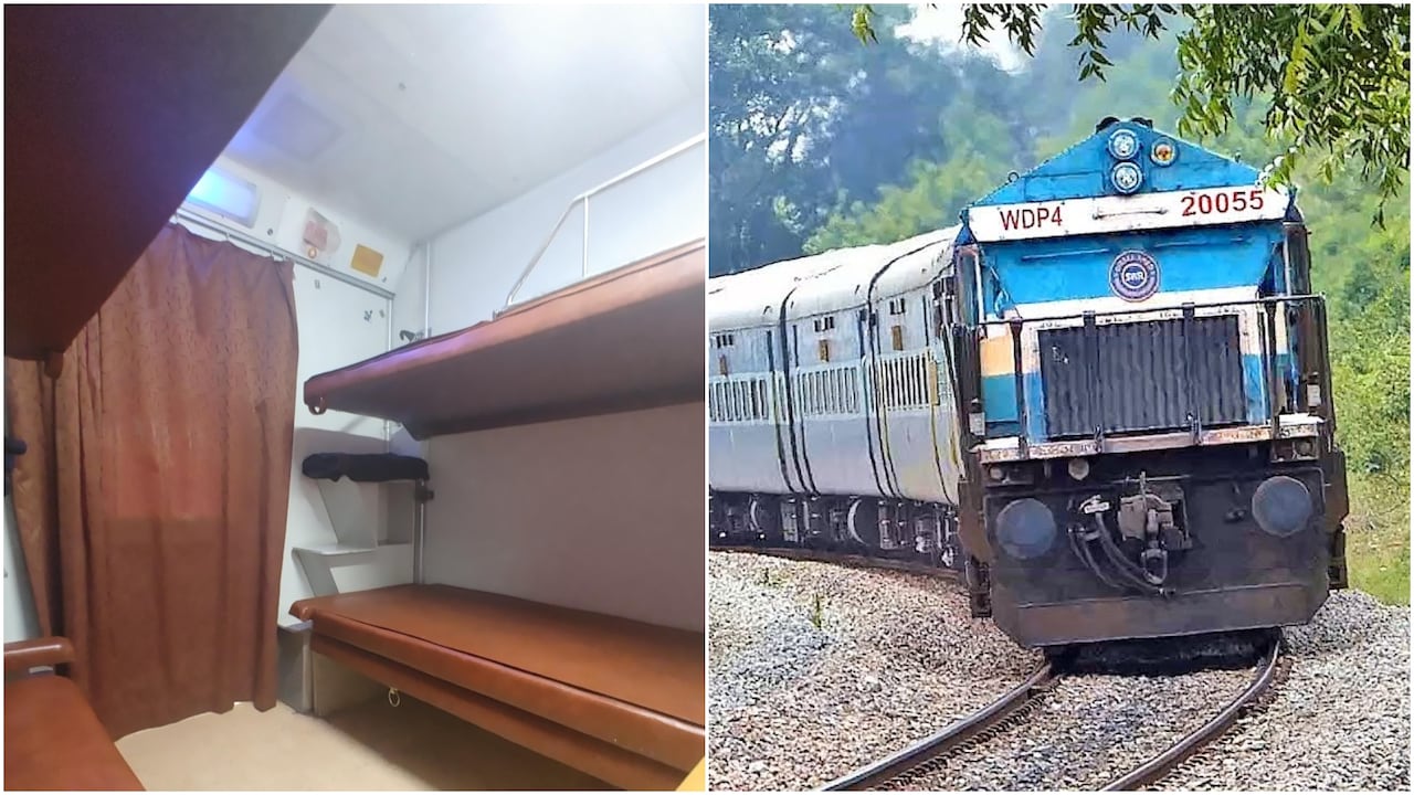 भारतीय रेलवे के 1AC कोच में सफर करके पछताया शख्स, बोला- 'इससे अच्छी तो वंदे भारत है'