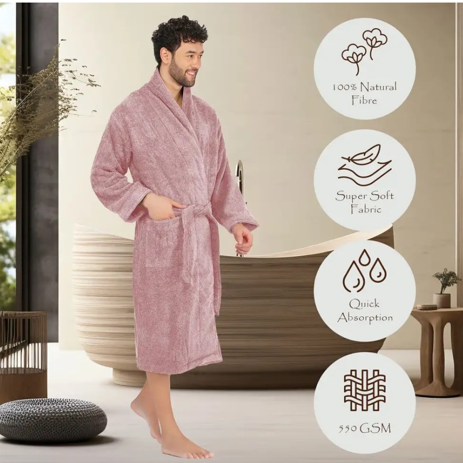 Click here to buy: RANGOLI Purple Large Bath Robe Click here to buy: RANGOLI Purple Large Bath Robe