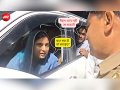 मस्जिद गिराने की बात पर आधी रात सहारनपुर जा रहीं इकरा हसन को रोकने पहुंची पुलिस, बीच सड़क तीखी बहस, VIDEO