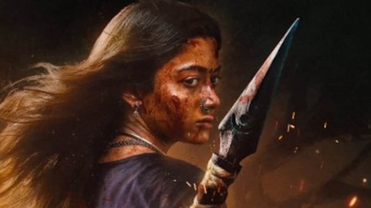 खून से सना चेहरा, हाथ में भाला, मां काली की याद दिला रहा रश्मिका मंदाना का ये लुक, जानें कब रिलीज हो रही मैसा?