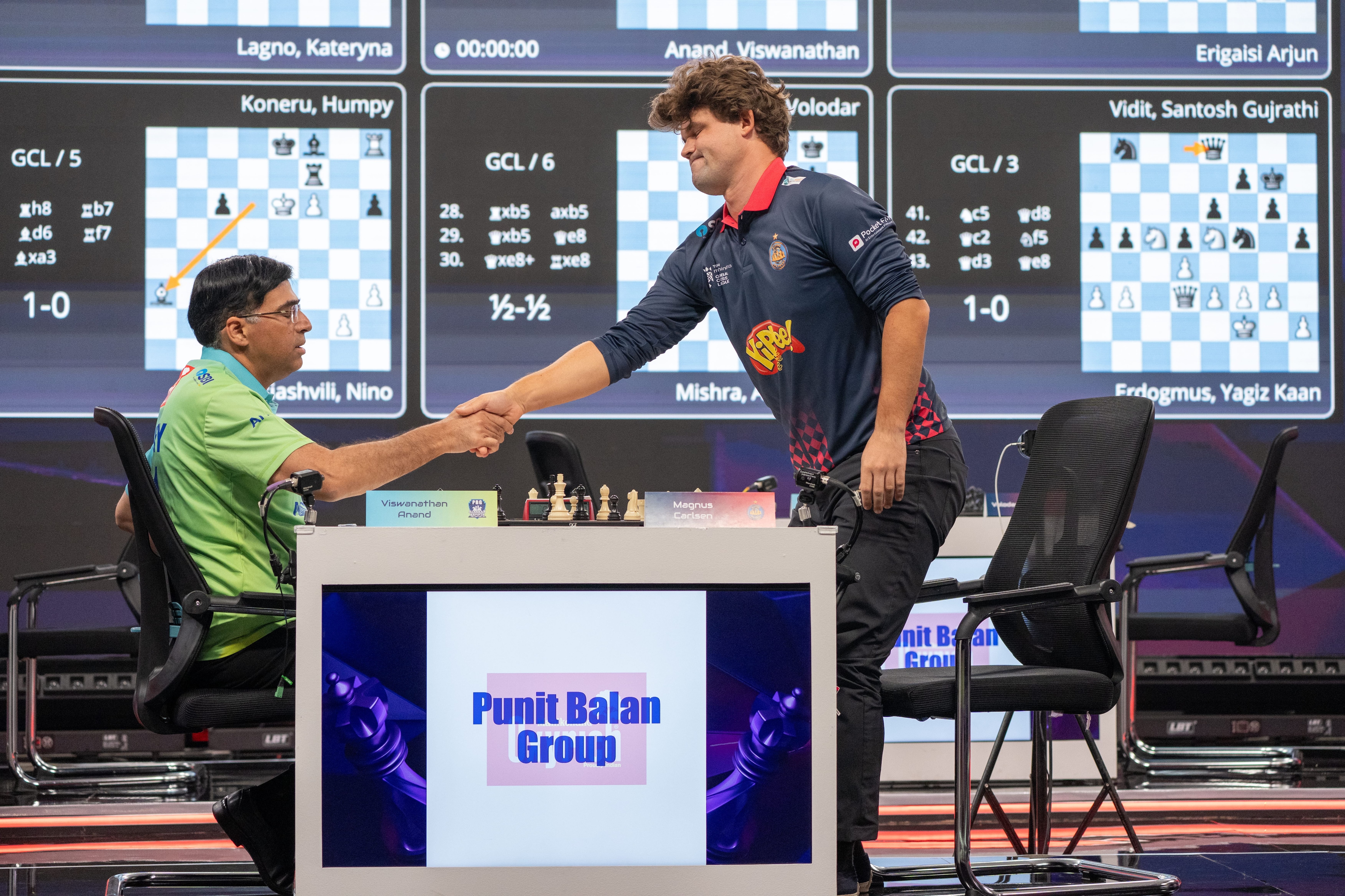 Viswanathan Anand loses to Magnus Carlsen as India team suffers first defeat