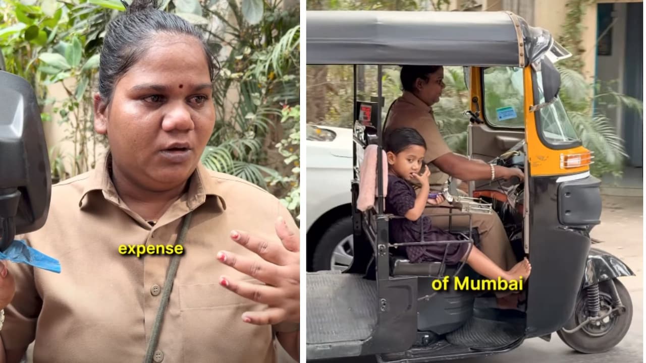 3 साल की बच्ची को बगल में बैठाकर ऑटो चला रही मां, बोली- बेटी को IPS बनाना है