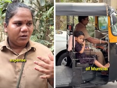 3 साल की बच्ची को बगल में बैठाकर ऑटो चला रही मां, बोली- बेटी को IPS बनाना है