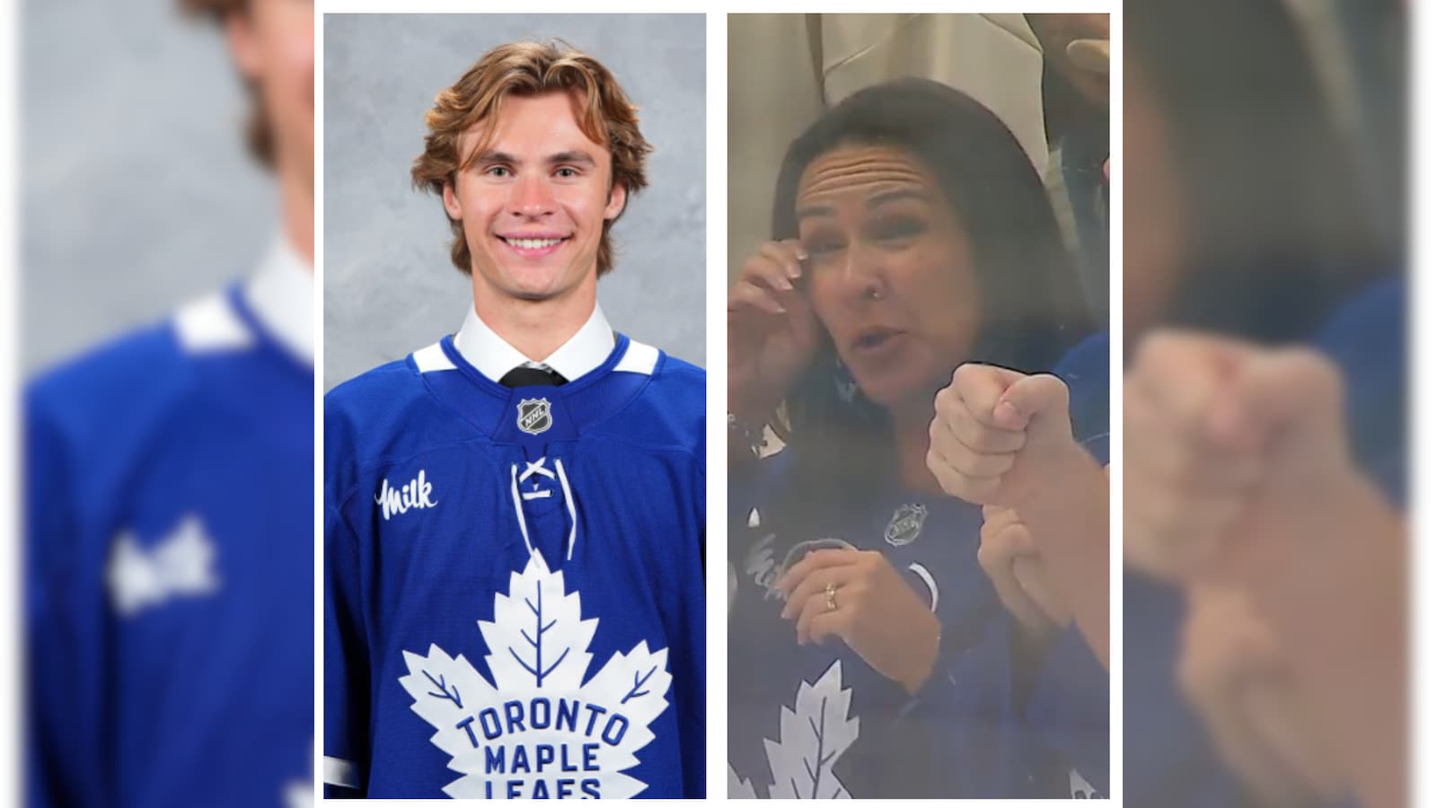 Gavin McKennas Mother Tears Up During NHL Debut As Yukon Fans Celebrate Toronto Maple Leafs Rookie