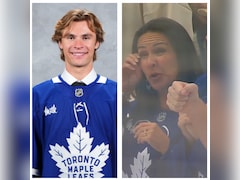 Gavin McKennas Mother Tears Up During NHL Debut As Yukon Fans Celebrate Toronto Maple Leafs Rookie