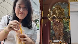 Video: Thai Creator Shows What Devotees Offer Lord Ganesha In Bangkok. Internet Says, "Ganpathy BOBA Morya"