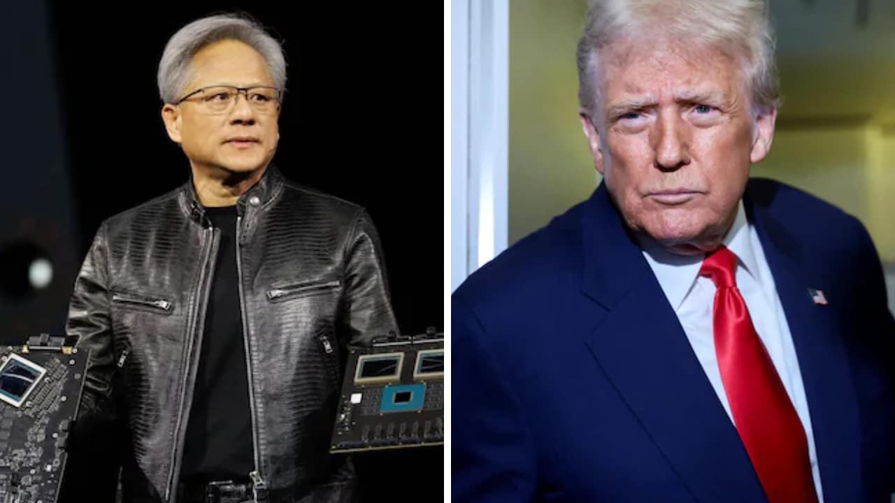 "Hoax": Nvidia CEO Puts Trump On Phone While Downplaying Dangers Of AI