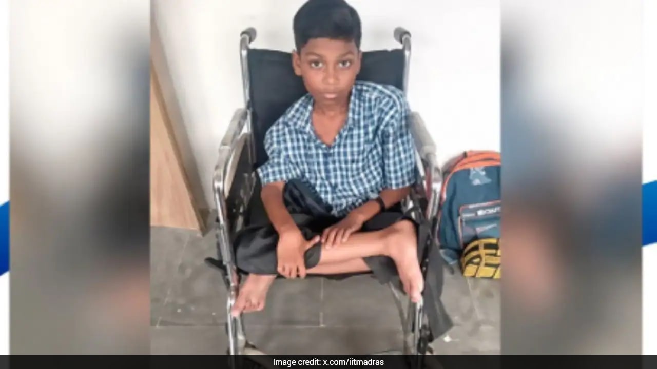Student With 90% Spinal Disability, Cerebral Palsy Secures Admission To IIT Madras