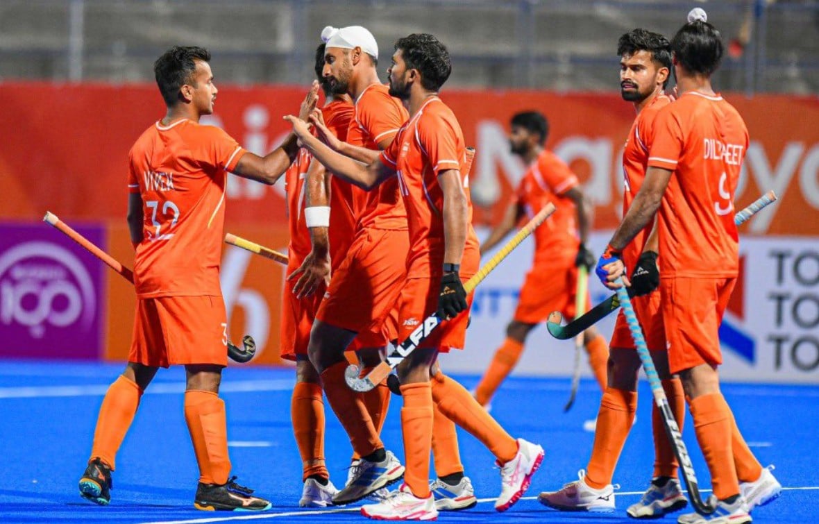 India crush Sri Lanka 16-1 as Jugraj Singh and Abhishek Nain hit hat-tricks at Asian Games