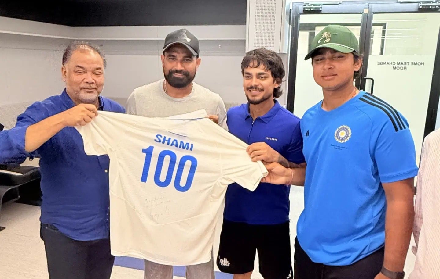 Cricket Association Of Bengal Felicitates Shami For 100th First Class Game