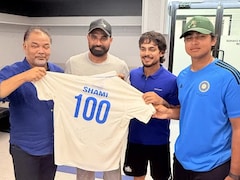 Cricket Association Of Bengal Felicitates Shami For 100th First Class Game
