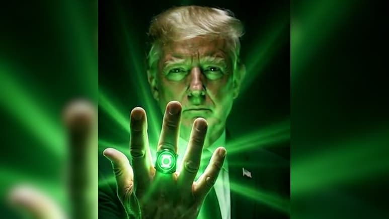 Donald Trump As Green Lantern? White House AI Video Sparks Mockery