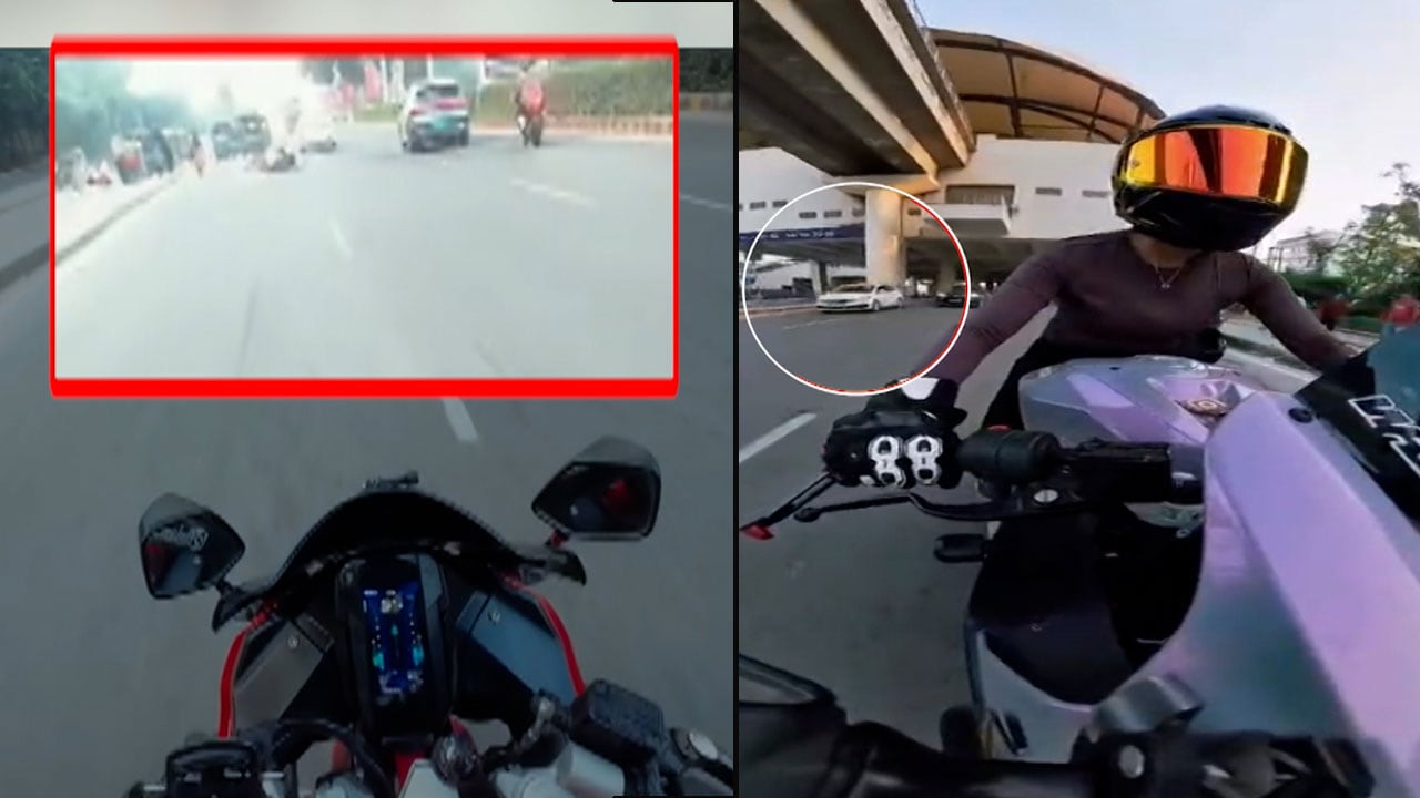 NDTV Accesses New Video In Gurugram Woman Biker Hit-And-Run Case