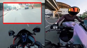 NDTV Accesses New Video In Gurugram Woman Biker Hit-And-Run Case