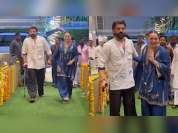 Zaheer Iqbal Spotted With Walking Stick At Ganesh Chaturthi Celebration, Sonakshi SInha Jokes <i>"Maine Nahi Kiya"</i>