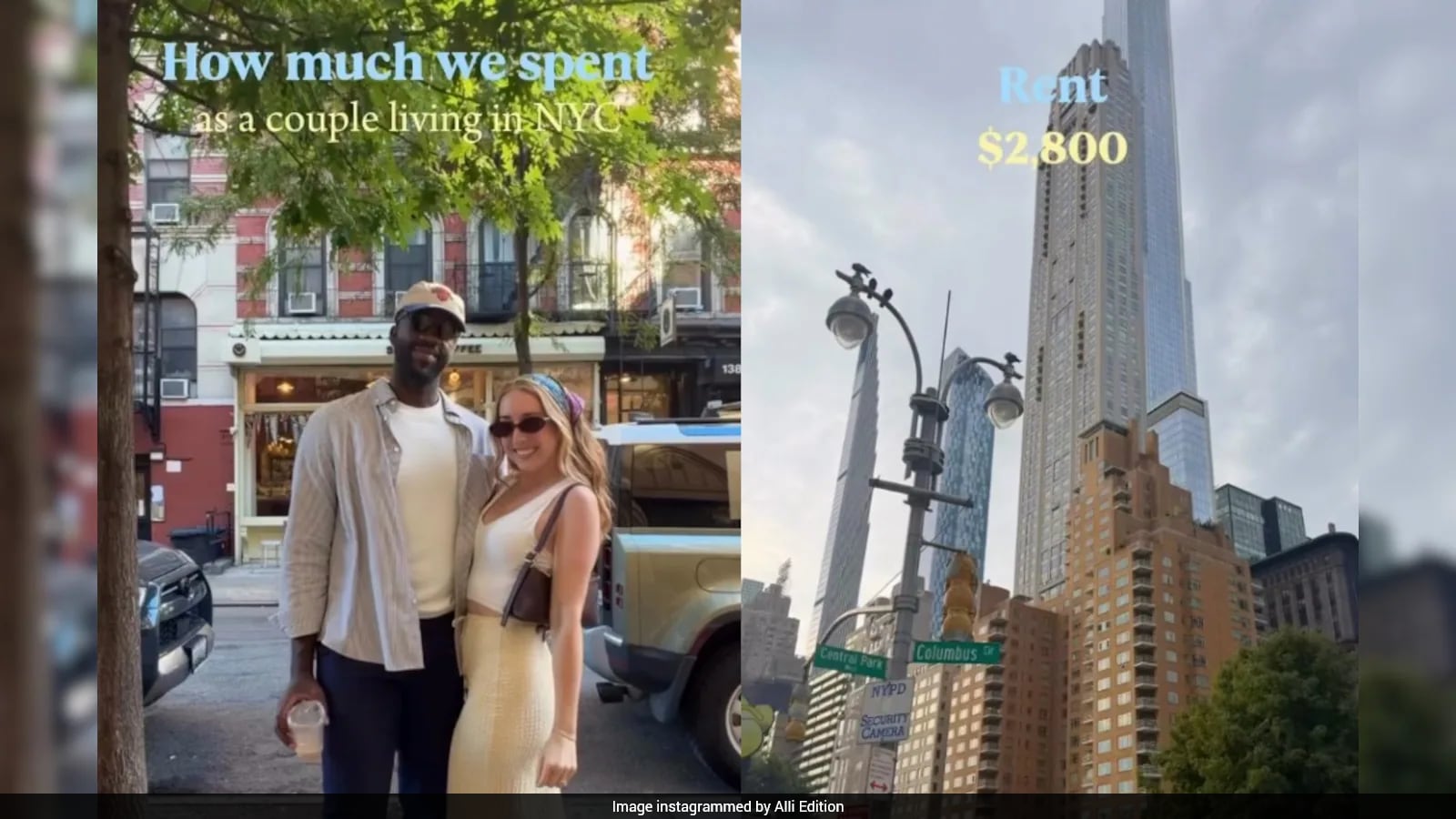 US Couple Shares Detailed Monthly Living Expenses in New York City