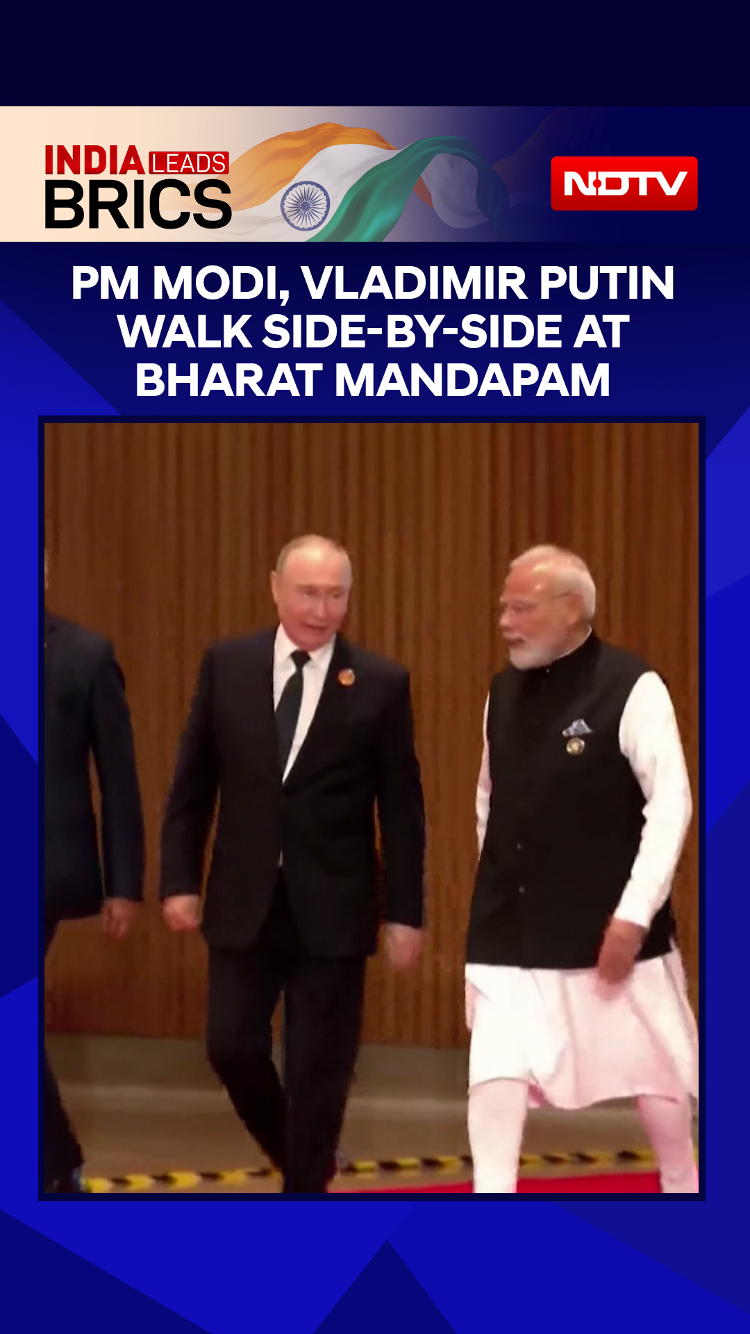 PM Modi, Vladimir Putin Walk Side-by-Side At Bharat Mandapam In New Delhi | BRICS 2026