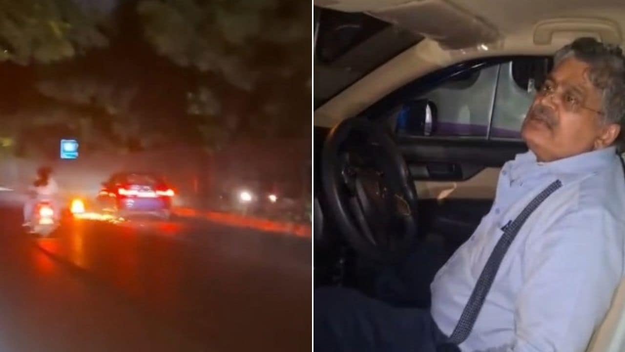 Video: Bike Under His Car, 73-Year-Old Delhi Man Kept Driving For 500 Metres