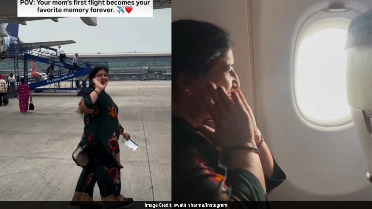 Woman Captures Mother's First Flight, Calls It "Favourite Memory Ever"