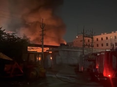 Video: 8 Luxury Cars Burnt As Fire Breaks Out At Mercedes Workshop In Jaipur