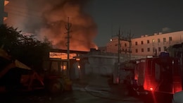 Video: 8 Luxury Cars Burnt As Fire Breaks Out At Mercedes Workshop In Jaipur