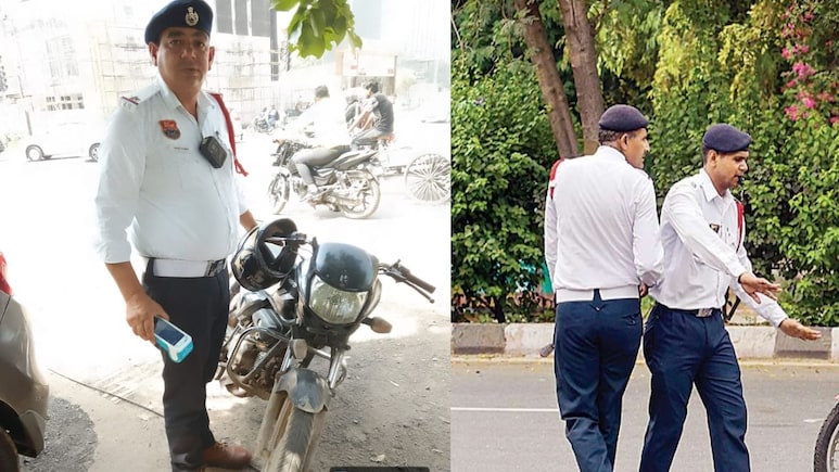 70 हजार की बाइक, 10 लाख से ज्यादा का जुर्माना, गुरुग्राम में फिर पकड़ी गई 'महा-चालान' वाली बाइक
