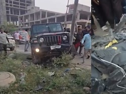 Rider Dies, Wife Injured After Speeding Thar Hits Scooter In Greater Noida