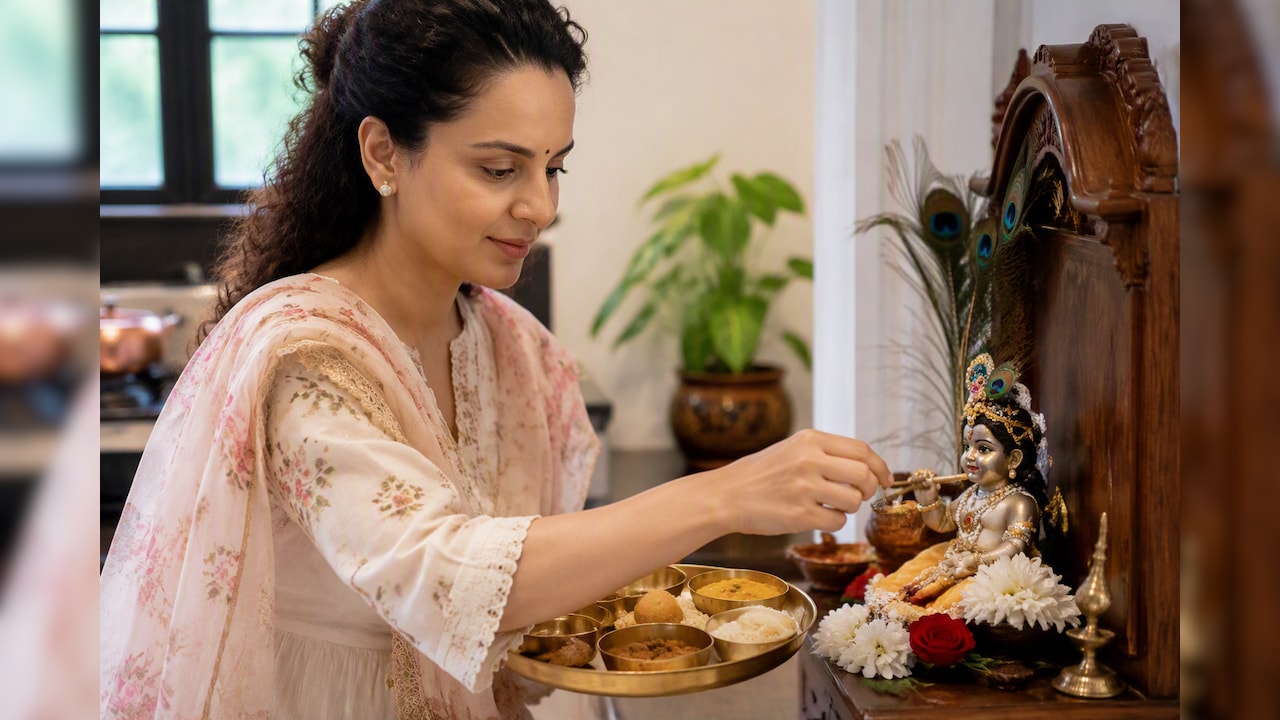 स्टारडम छोड़ चूल्हे-चौके तक पहुंचीं एक्ट्रेस कंगना रनौत, अपने हाथों से बनाई ये खास डिश