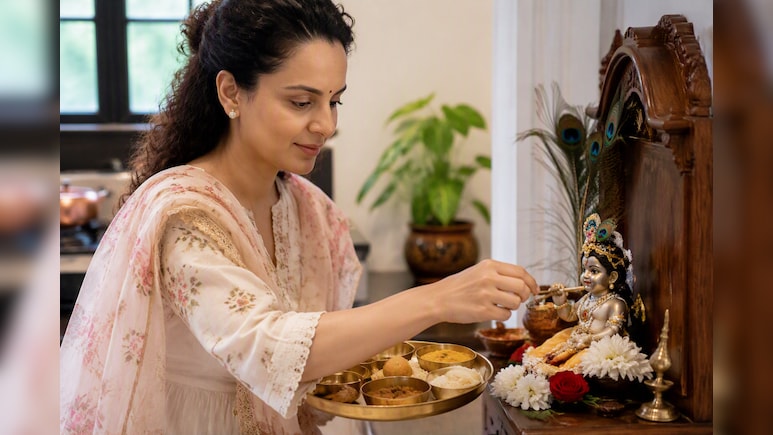 स्टारडम छोड़ चूल्हे-चौके तक पहुंचीं एक्ट्रेस कंगना रनौत, अपने हाथों से बनाई ये खास डिश