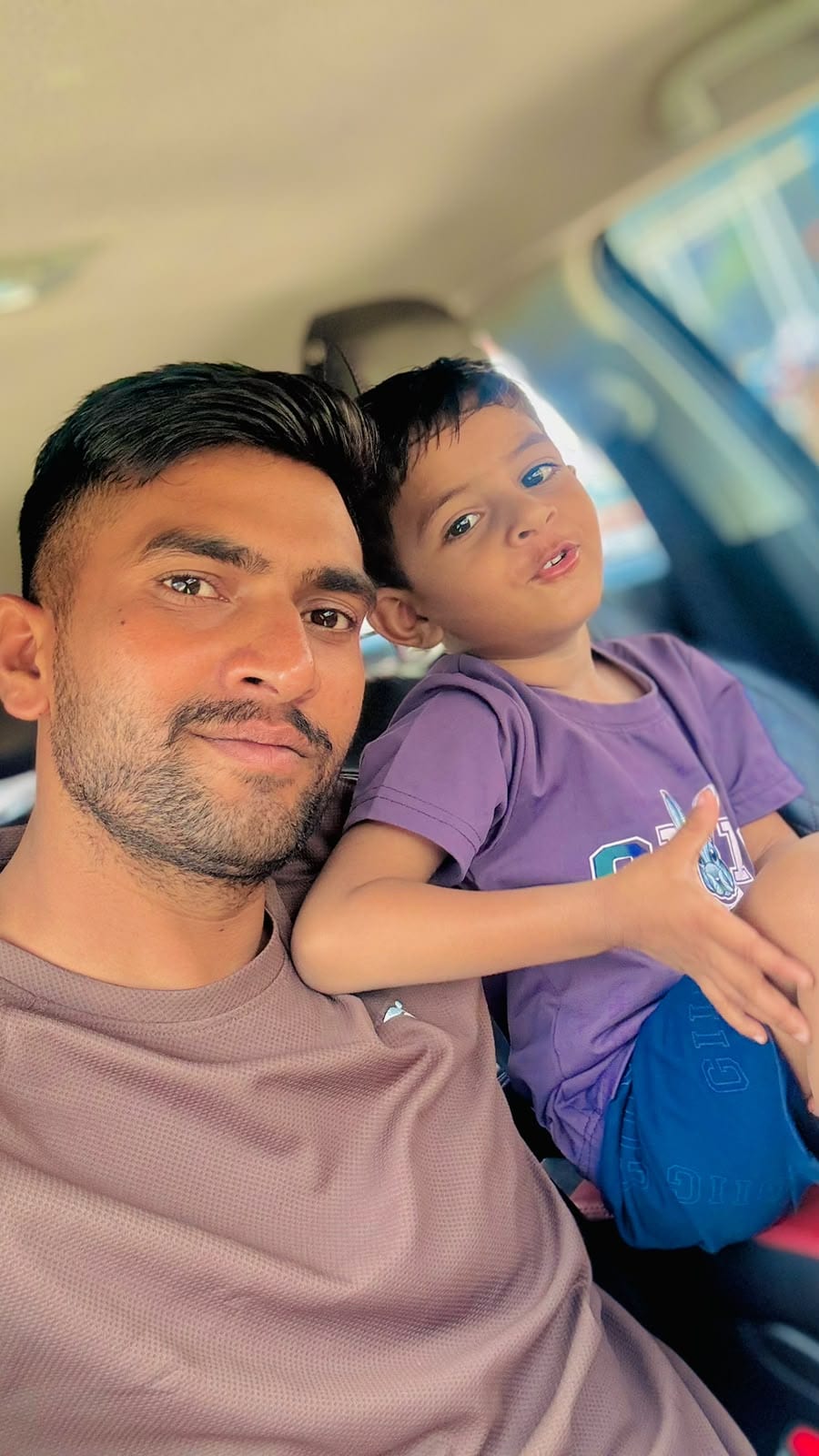 बेटे के साथ फौजी पिता