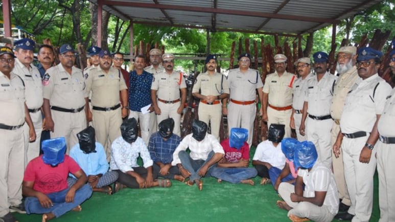 9 Arrested, 87 Logs Seized: Andhra Cops Bust Red Sanders Smuggling Network