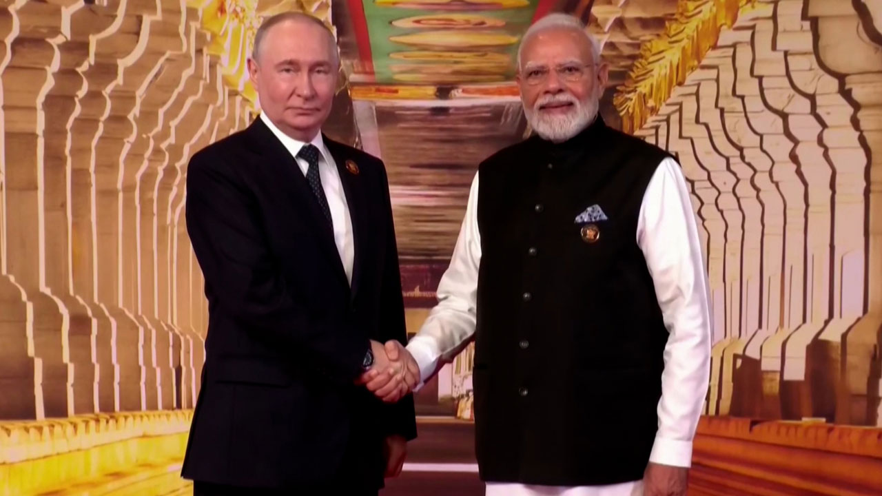 Putin Arrives At Bharat Mandapam, PM Modi Welcomes Russian President