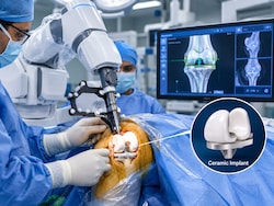 In A First, Doctors Perform Robotic Knee Replacement Using Ceramic Implant