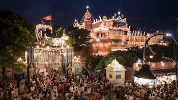 Devotees Celebrate Janmashtami At Sri Krishna Janmasthan In Mathura