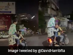 One Bike, Four Riders: Ahmedabad Youths' Dangerous Stunt Caught On Camera