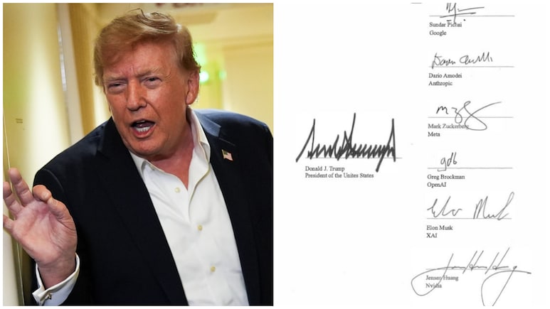 'United States' Spelling Mistake On Trump-Signed AI Accord Grabs Attention