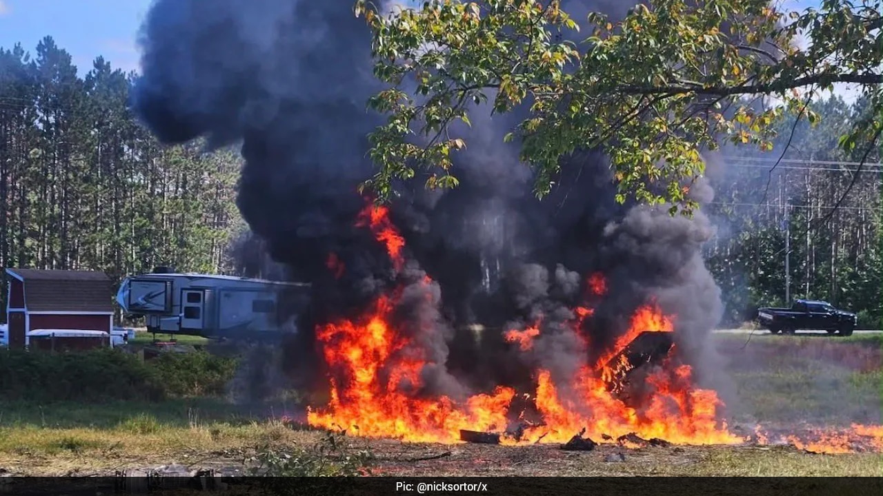 US F-16 Fighter Jet Crashes In Michigan, Pilot Ejects