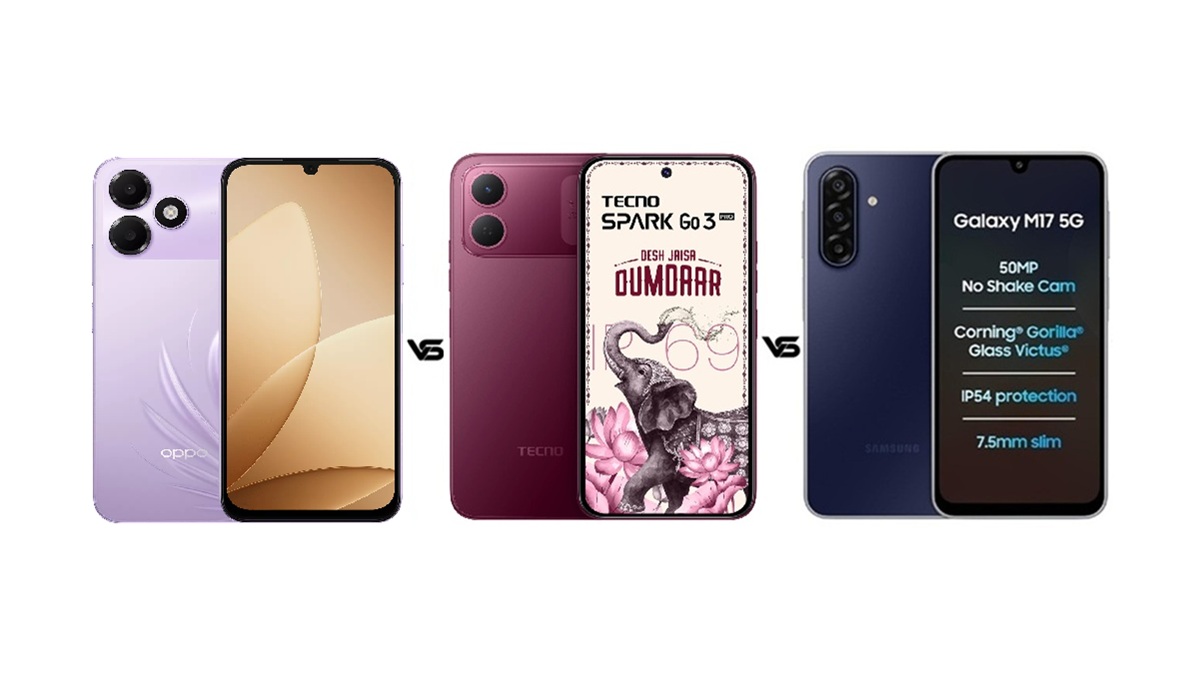 Oppo K14 Lite vs Tecno Spark Go 3 Pro vs Samsung Galaxy M17 5G: जानें कौन सा फोन है बेस्ट