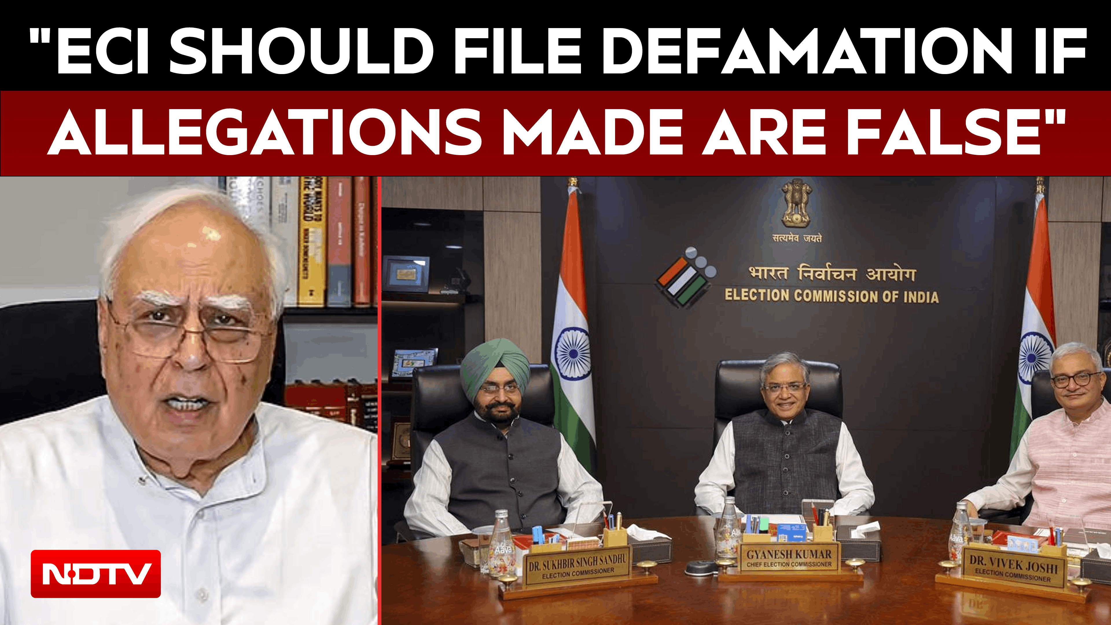 Kapil Sibal: "ECI Should File Defamation If Allegations Made Are False"
