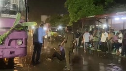 On Camera, Tamil Nadu Bus Driver, Conductor Kick 'Drunk' Passenger Trying To Board