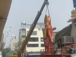"Anti-Hindu": BJP Attacks Congress After Lord Ram Idol Moved From Hyderabad Crossing
