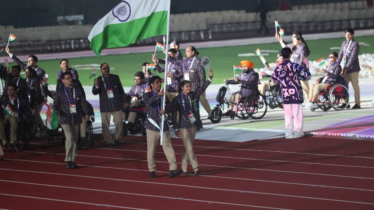 Pramod Bhagat, Simran Sharma Lead India At Asian Para Games Opening Ceremony