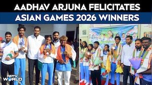 Asian Games 2026 | Tamil Nadu Sports Minister Aadhav Arjuna Felicitates Asian Games Medal Winners