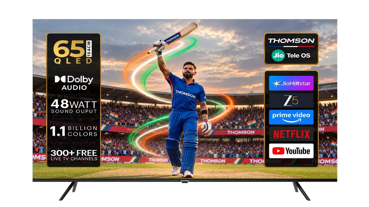 40 इंच से 65 इंच तक बड़े Thomson 4K QLED TV भारत में लॉन्च, ₹11,999 से शुरू कीमत