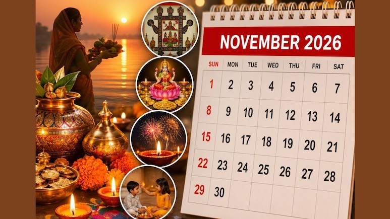 November 2026 Vrat Tyohar List: अहोई अष्टमी, धनतेरस, दिवाली, भाई दूज, छठ पूजा...नवंबर महीने में कौन-कौन से व्रत और त्योहार हैं? यहां देखें पूरी लिस्ट