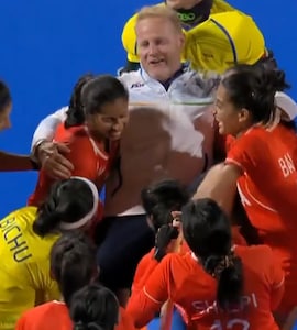 Emotional Scenes As Indian Players Heartwarming Gesture For Coach Viral After Clinching Hockey Gold At Asian Games